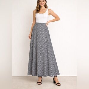 VTG Y2K Womens Laundry Maxi Skirt Size 8 Gingham Cottagecore Picnics Whimsy Twee